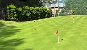 山ノ街ゴルフガーデンのパター・バンカー練習場