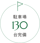 駐車場120台完備